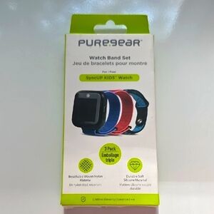 SyncUP KIDS Watch Band Set - Black, Blue, Red